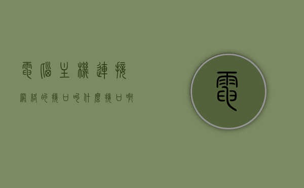 电脑主机连接网络的接口叫什么接口啊（电脑主机的网络接口是什么标志），电脑主机连接网络的接口及标志解析，网络接口名称与识别方法，电脑主机网络接口解析，名称、标志与识别方法