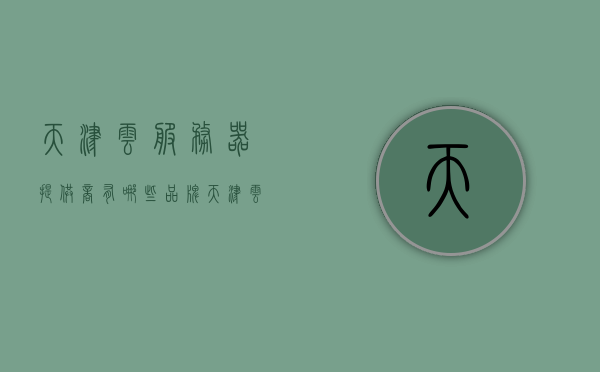 天津云服务器提供商有哪些品牌（天津云数据），天津云服务器品牌及云数据提供商一览