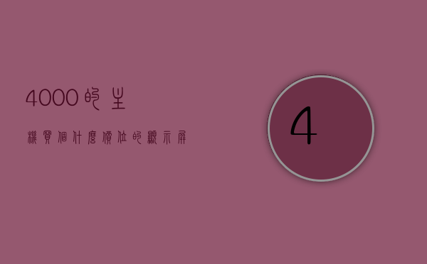 4000的主机买个什么价位的显示屏合适（4000的主机配置推荐），4000主机配置下的显示屏选购建议与推荐，4000元主机配置下的显示屏选购建议及推荐，如何选择合适的显示屏？，4000元主机配置下的显示屏选购指南与推荐