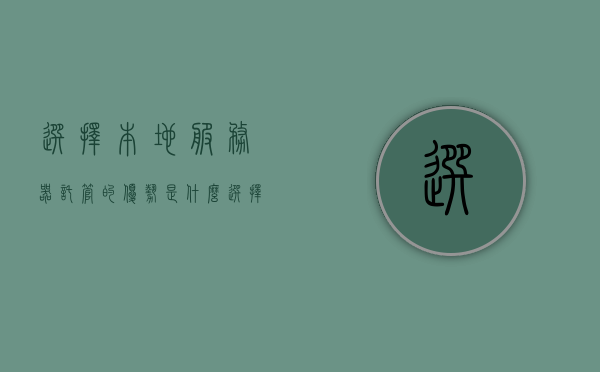 选择本地服务器托管的优势是什么（选择本地服务器托管的优势是什么呢），选择本地服务器托管的优势解析，选择本地服务器托管的优势解析，优势一览与解析