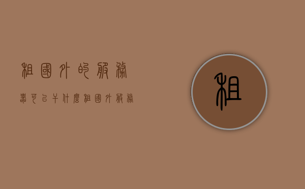 租国外的服务器可以干什么（租国外服务器一个月多少钱），租用国外服务器，用途与费用探讨