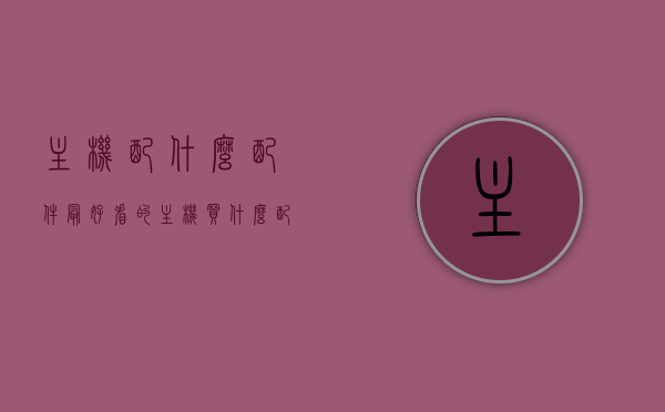 主机配什么配件最好看的（主机买什么配置最好），主机配置指南，如何搭配最佳配件打造美观与性能兼备的主机？