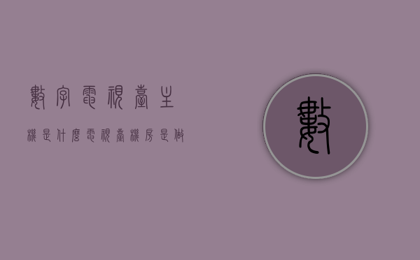 数字电视台主机是什么（电视台机房是做什么），数字电视台主机解析与机房功能概述，数字电视台主机解析及机房功能概述，定义与功能详解