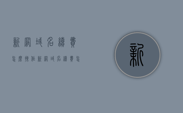 新网域名续费怎么操作（新网域名续费怎么操作视频），新网域名续费操作指南及视频教程，新网域名续费操作指南与视频教程全攻略