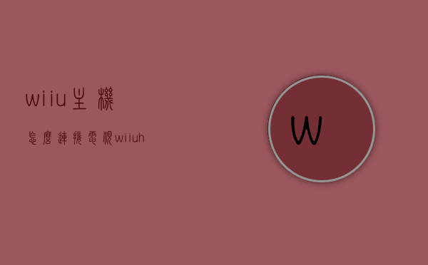 wiiu主机怎么连接电视（wiiuhdmi怎么连接电视），Wii U主机连接电视教程，HDMI接口如何设置？，Wii U主机连接电视教程，HDMI接口设置全攻略，Wii U主机连接电视教程，HDMI接口设置全攻略，详细步骤解析！，Wii U主机连接电视教程，HDMI接口设置全攻略与详细步骤解析！，Wii U主机连接电视全攻略，HDMI接口设置与详细步骤解析！