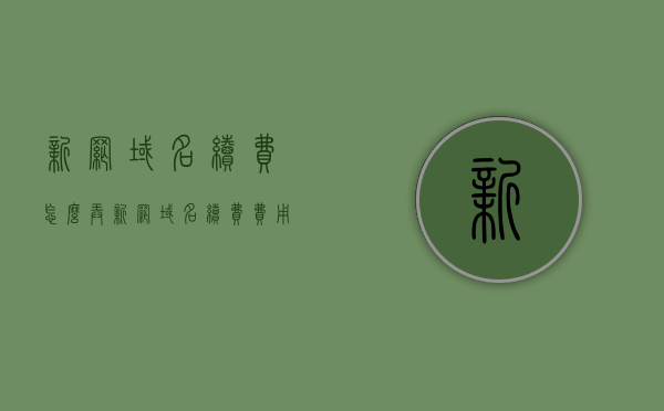 新网域名续费怎么弄（新网域名续费费用），新网域名续费攻略，步骤与费用详解