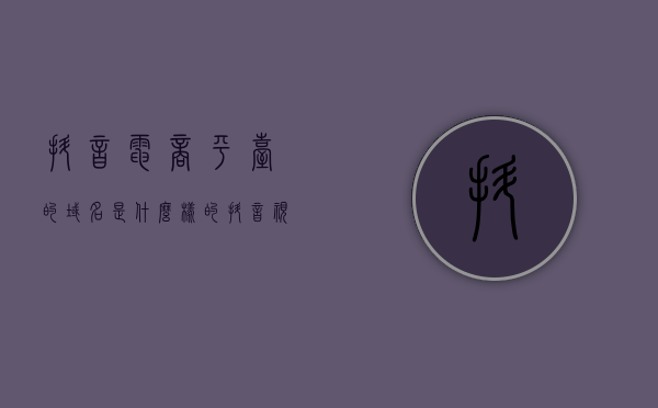 抖音电商平台的域名是什么样的（抖音视频域名），抖音电商平台的域名解析及视频域名概述