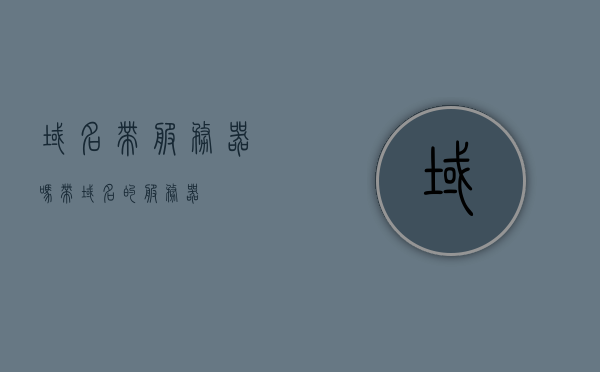 域名带服务器吗（带域名的服务器），关于域名是否带服务器的疑问，带域名的服务器解析