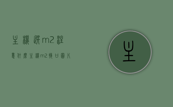主机选m2注意什么（主机m2接口图片），关于主机选M2接口需要注意的事项及M2接口图片解析