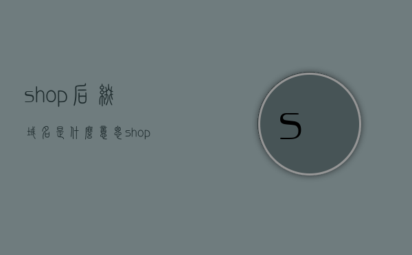shop后缀域名是什么意思（shop结尾的域名），Shop后缀域名的含义解析，探索shop结尾域名的秘密