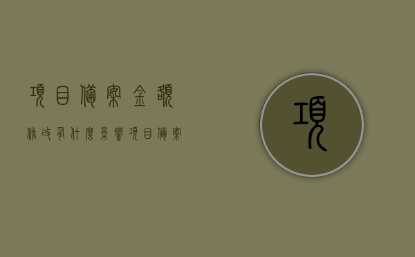 项目备案金额修改有什么影响（项目备案金额修改有什么影响吗），项目备案金额修改的影响分析