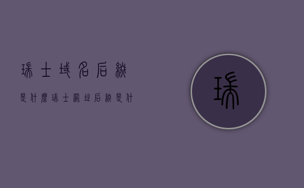 瑞士域名后缀是什么（瑞士网址后缀是什么），瑞士域名后缀及网址后缀介绍，瑞士域名后缀及网址后缀详解，全面了解瑞士域名知识