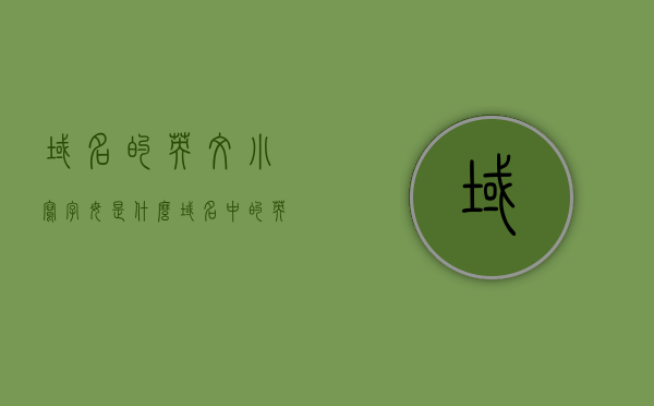域名的英文小写字母是什么（域名中的英文字母小写和大写是不一样的吗），域名的英文字母小写解析，域名中字母大小写差异揭秘