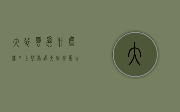 大麦云为什么连不上服务器（大麦云为啥停服），大麦云连接服务器故障及停服原因探究