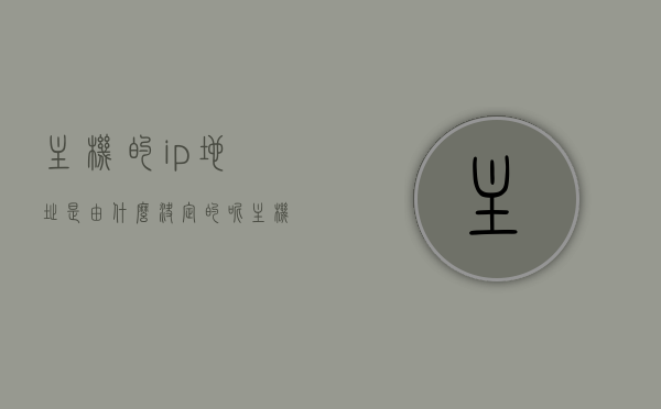 主机的ip地址是由什么决定的呢（主机的ip地址是由什么决定的呢英文），主机IP地址的决定因素及其英文表述，主机IP地址的决定因素及其英文表述解析