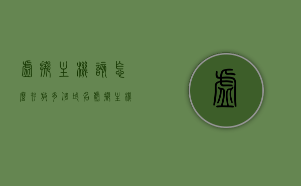 虚拟主机该怎么存放多个域名（虚拟主机的三种部署方式），虚拟主机存放多个域名详解，三种部署方式全解析
