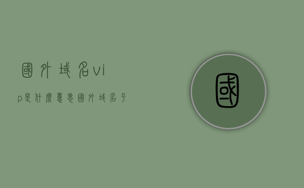 国外域名vip是什么意思（国外域名平台），国外域名vip的含义及平台解析，国外域名VIP的含义及平台解析，域名背后的秘密揭秘