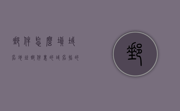 邮件怎么填域名地址（邮件里的域名指的是什么?），邮件域名地址填写指南，解析邮件中的域名概念与填写方法