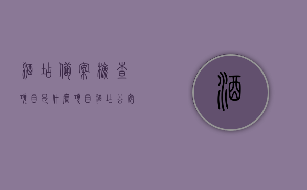 酒店备案检查项目是什么项目（酒店公安备案），酒店备案检查项目及公安备案详解，酒店备案检查与公安备案详解，酒店备案检查项目全解析