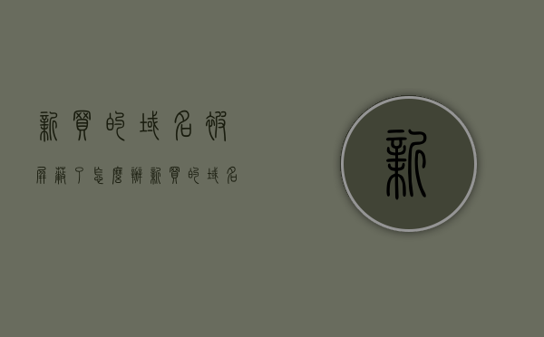新买的域名被屏蔽了怎么办（新买的域名被屏蔽了怎么办理），新买的域名被屏蔽了如何解决（处理办法详解），新买的域名被屏蔽了，解决方法与处理办法详解，新买的域名被屏蔽，解决方法与处理办法详解，新买的域名被屏蔽，解决方法与处理办法详解