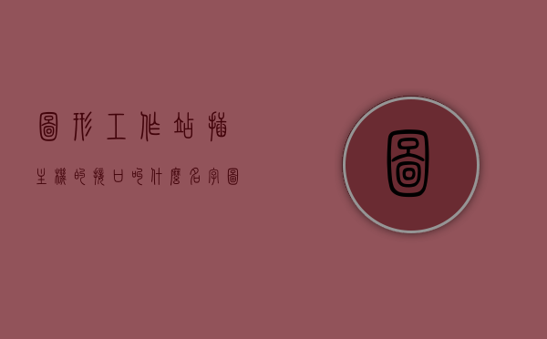 图形工作站插主机的接口叫什么名字（图形工作站怎么接显示器），关于图形工作站接口与显示器连接的标题，图形工作站主机接口与显示器连接详解，关于图形工作站主机接口与显示器连接的详解，接口名称及连接方式探讨