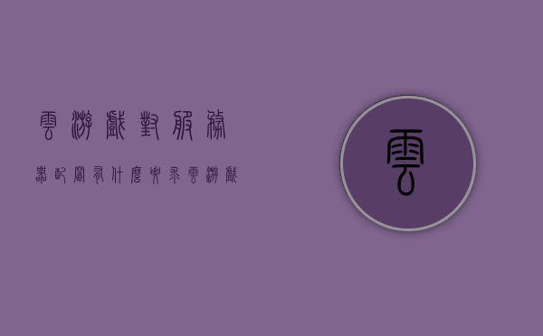 云游戏对服务器配置有什么要求（云游戏的服务器），云游戏服务器配置要求解析