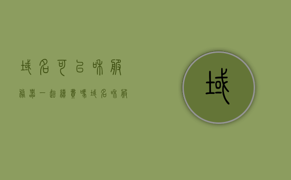 域名可以和服务器一起续费吗（域名和服务器的区别），域名与服务器，能否及如何共同续费？