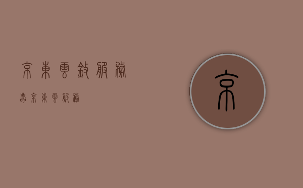 京东云擎服务器（京东 云服务），京东云擎服务器，云服务新选择
