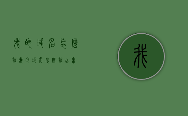 我的域名怎么搞（我的域名怎么搞出来），如何操作和管理我的域名？
