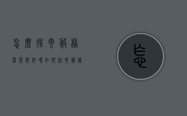 怎么往云服务器装软件吗（如何给云服务器安装软件），如何给云服务器安装软件？详细步骤解析！