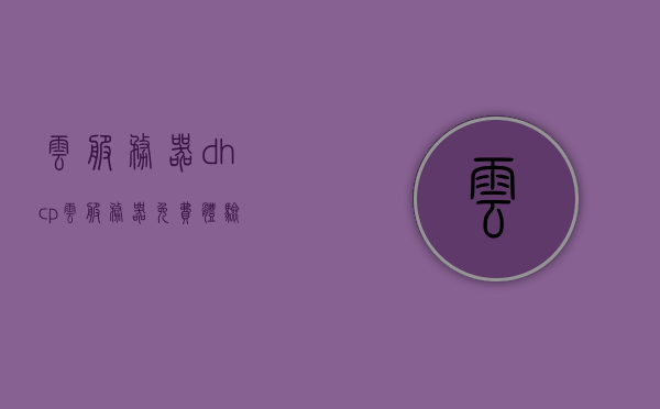 云服务器dhcp（云服务器免费体验），云服务器DHCP免费体验指南，云服务器DHCP免费体验指南，从入门到精通的实战教程