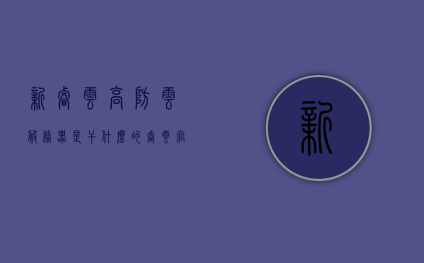 新睿云高防云服务器是干什么的（睿云官网），新睿云高防云服务器的功能与特点（来自睿云官网），新睿云高防云服务器的功能与特点解析（睿云官网）