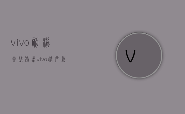 vivo刷机云服务器（vivo账户刷机），vivo刷机云服务，轻松实现vivo账户刷机