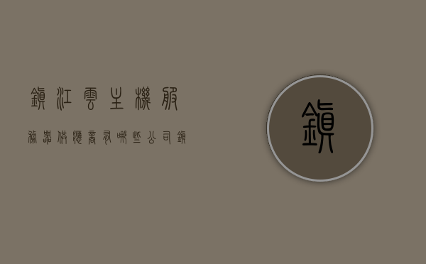 镇江云主机服务器供应商有哪些公司（镇江云主机服务器供应商有哪些公司招聘），镇江云主机服务器供应商公司及招聘概述