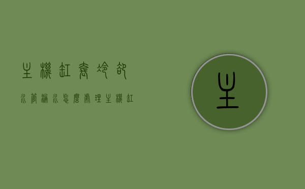 主机缸套冷却水管漏水怎么处理（主机缸套水质化验与处理操作要求），主机缸套冷却水管漏水处理指南，水质化验与操作要求全解析，主机缸套冷却水管漏水处理详解，操作指南与水质化验全解析，主机缸套冷却水管漏水处理详解，操作指南与水质化验全解析，主机缸套冷却水管漏水处理详解，操作指南、水质化验与处理操作全解析，主机缸套冷却水管漏水处理详解，操作指南与水质化验全攻略，主机缸套冷却水管漏水处理详解，操作指南与水质化验全攻略