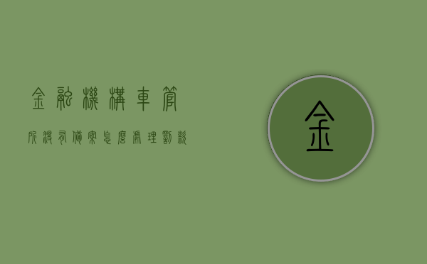 金融机构车管所没有备案怎么处理罚款（车管所金融机构备案查询），金融机构车管所备案缺失的处理与罚款查询指南