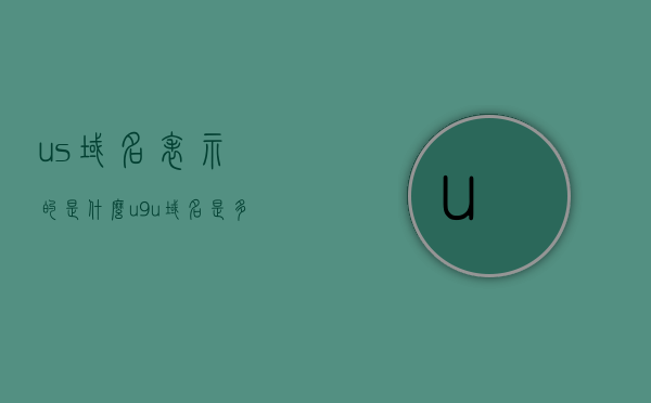 us域名表示的是什么（u9u域名是多少），US域名解析及u9u域名详解，US域名含义与解析详解，u9u域名介绍及全面解析