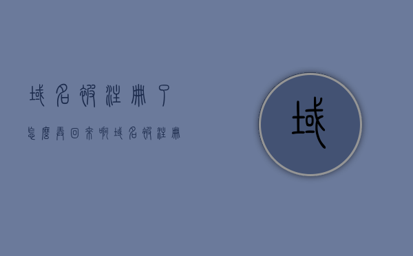 域名被注册了怎么弄回来啊（域名被注册了怎么弄回来啊苹果），如何找回已注册的域名（针对苹果用户的方法），如何找回已注册的域名（针对苹果用户详细解析），针对苹果用户如何找回已注册的域名，详细解析与操作指南