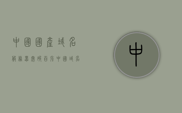 中国国产域名服务器突破百强（中国域名排行），中国域名服务器突破百强排名，国产域名崭露头角