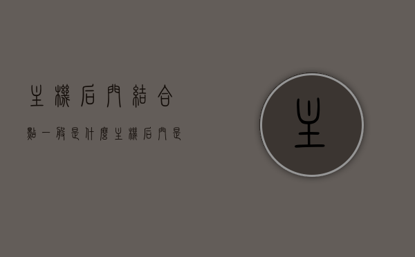 主机后门结合点一般是什么（主机后门是什么意思），主机后门结合点解析，后门定义及其常见结合点探讨，主机后门结合点的深度解析，后门定义与常见结合点探讨