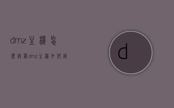 dmz主机怎么设置（dmz主机如何设置），DMZ主机设置详解，步骤与配置方法，DMZ主机设置详解，步骤、配置方法与注意事项，DMZ主机设置详解，步骤、配置方法与注意事项全攻略，DMZ主机设置详解，步骤、配置方法与注意事项全攻略指南 第1张