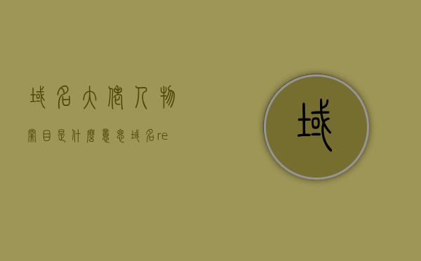 域名大佬人物栏目是什么意思（域名ren什么意思），关于域名大佬人物栏目的解析与探讨，域名ren的深层含义揭秘，域名大佬人物栏目深度解析，域名ren的深层含义与探讨