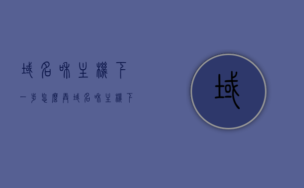 域名和主机下一步怎么弄（域名和主机下一步怎么弄的），域名与主机的下一步操作指南，域名与主机的下一步操作指南，域名和主机的后续步骤详解，域名与主机的后续操作详解，从注册到配置的指南，域名与主机的后续操作详解，从注册到配置的全方位指南