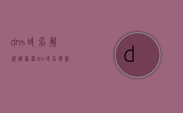 dns域名解析服务器（dns域名解析服务器原型图），DNS域名解析服务器详解及原型图探究