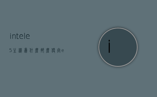 intele5主机为什么那么便宜（e5处理器的电脑主机为什么这么便宜），Intele5主机价格亲民的原因揭秘，为何e5处理器的电脑主机如此便宜？