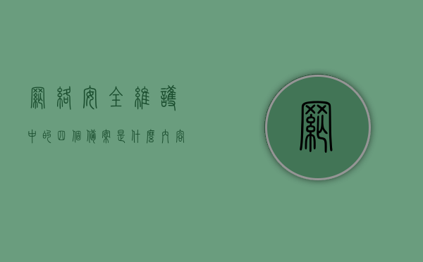 网络安全维护中的四个备案是什么内容（网络安全四个坚持 工作要求），网络安全维护详解，四个备案内容与四个坚持的工作要求，网络安全维护详解，四个备案内容与四个坚持的工作要求指南