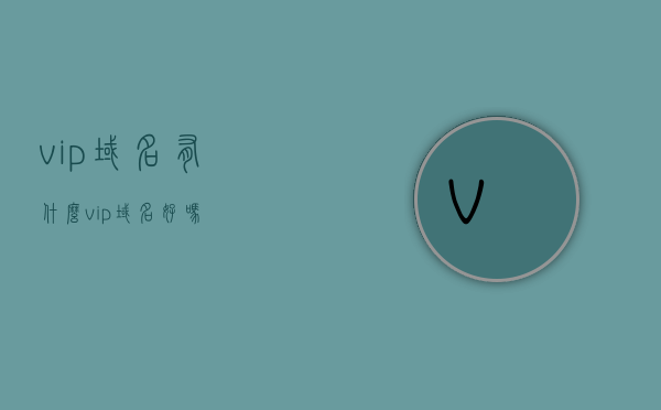 vip域名有什么（vip域名好吗），VIP域名的解析与评估，优势与考量，VIP域名详解，优势、解析与评估，是否值得选择？