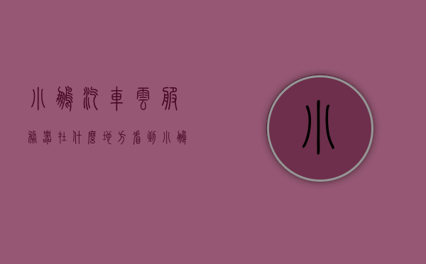 小鹏汽车云服务器在什么地方看到（小鹏汽车的服务），小鹏汽车云服务位置及服务质量探究