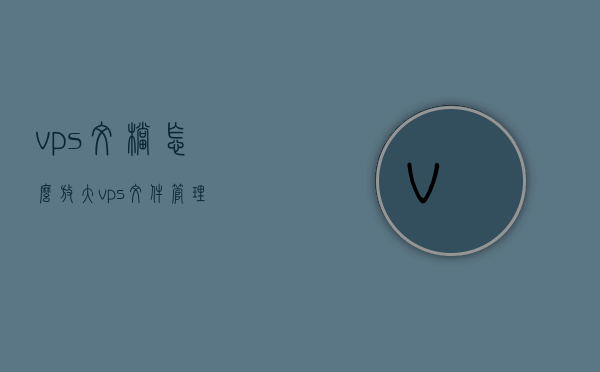 vps文档怎么放大（vps文件管理），VPS文档放大指南，文件管理的实用技巧，VPS文档放大与管理实用指南，文件管理技巧全解析