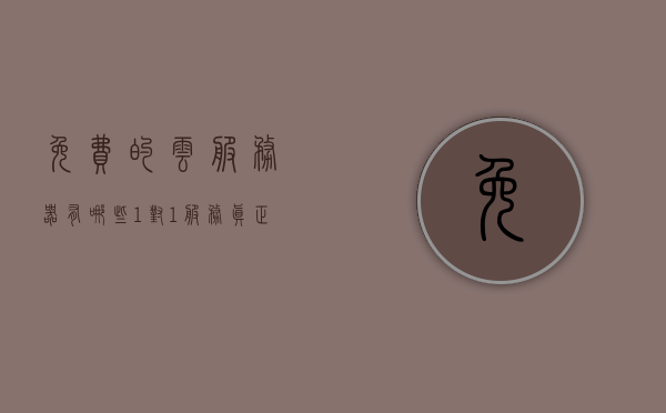 免费的云服务器有哪些1对1服务（真正免费的云服务器），真正免费的云服务器一对一服务大盘点，真正免费的云服务器一对一服务大盘点，深度解析云服务器中的一对一服务体验